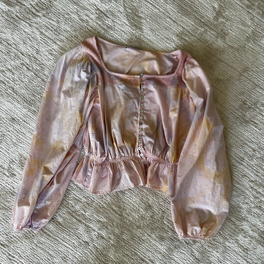 Tie dye Zara blouse